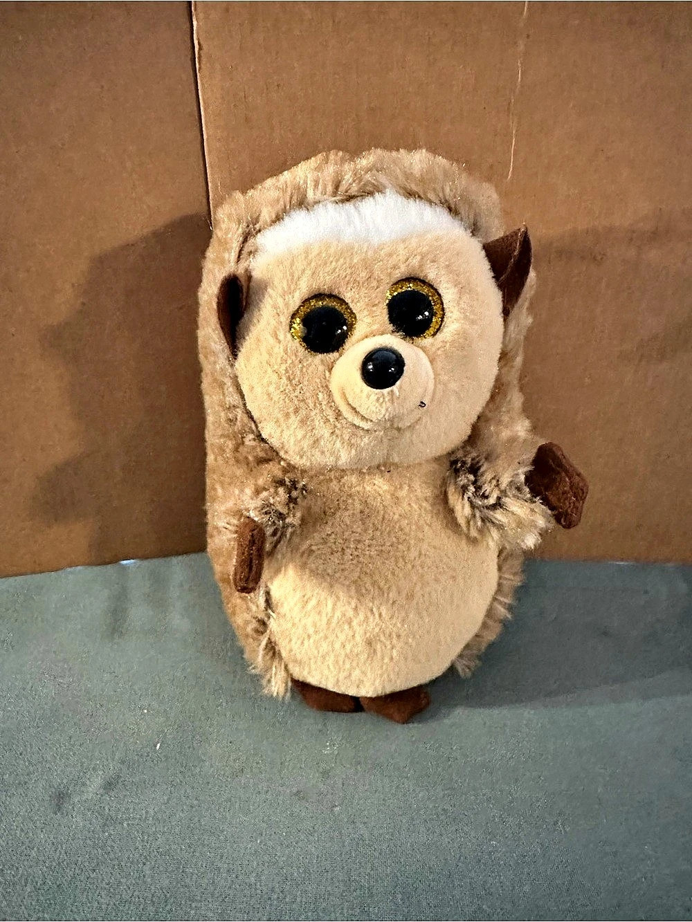 Ty Spike the Hedgehog Brown & White Plush